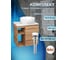 Тумба Bauedge Bau Dream Blackwood 60 правая, раковина BAU Diamond D40, выпуск клик клак белый SD3290 8