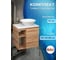 Тумба Bauedge Bau Dream Blackwood 60 правая, раковина BAU Dream D43 SD3252 6
