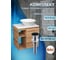 Тумба Bauedge Bau Dream Blackwood 60 правая, раковина BAU Dream D43, выпуск клик клак черный SD3255 7
