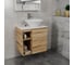 Тумба Bauedge Bau Dream Blackwood 60 правая, раковина BAU Dream D43, смеситель для раковины высокий Hotel Still, нержавеющая сталь SD3257 12