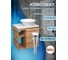 Тумба Bauedge Bau Dream Blackwood 60 правая, раковина BAU Dream D43, выпуск клик клак белый SD3254 8