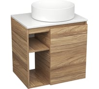 Тумба Bauedge Bau Dream Blackwood 60 правая, раковина BAU Dream круглая D41 SD3234