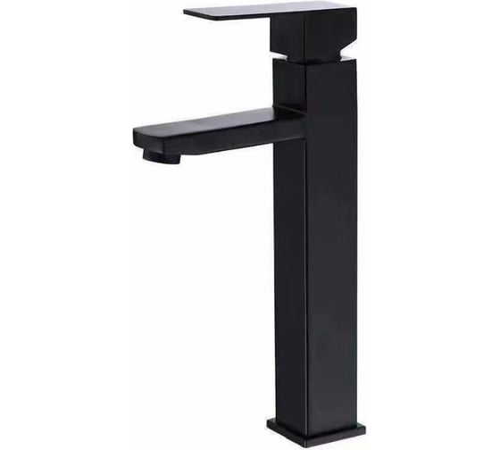 Тумба Bauedge Bau Dream Blackwood 60 правая, раковина BAU Dream круглая D41, смеситель для раковины высокий Hotel Black черный SD3238