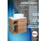 Тумба Bauedge Bau Dream Blackwood 60 правая, раковина BAU Dream круглая D41, смеситель для раковины высокий Hotel Still, нержавеющая сталь SD3239 7