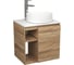 Тумба Bauedge Bau Dream Blackwood 60 правая, раковина BAU Dream круглая D41, смеситель для раковины высокий Hotel Still, нержавеющая сталь SD3239 1