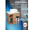 Тумба Bauedge Bau Dream Blackwood 60 правая, раковина BAU Dream круглая D41, выпуск клик клак черный SD3237 7