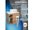 Тумба Bauedge Bau Dream Blackwood 60 правая, раковина BAU Element Cristal D40, белая, выпуск клик клак белый SD3331 9