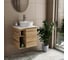 Тумба Bauedge Bau Dream Blackwood 60 правая, раковина BAU Element Cristal D40, белая, смеситель Hotel Still, нерж. сталь SD3326 10