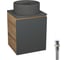 Тумба Bauedge Bau Dream Blackwood 50 графит, раковина BAU Element D41, темно-серая, выпуск клик-клак белый SD4129 1