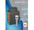 Тумба Bauedge Bau Dream Blackwood 50 графит, раковина BAU Element D41, темно-серая, выпуск клик-клак белый SD4129 2