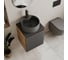 Тумба Bauedge Bau Dream Blackwood 50 графит, раковина BAU Element D41, темно-серая, смеситель Hotel Dream Black, нерж. сталь, черный, выпуск клик-клак черный SD4136 8