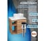 Тумба Bauedge Bau Dream Blackwood 60 правая, раковина BAU Element Cristal D40, белая, смеситель Hotel Black, черный, выпуск клик клак черный SD3335 7