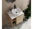 Тумба Bauedge Bau Dream Blackwood 60 правая, раковина BAU Element Cristal D40, белая, смеситель Hotel Black, черный, выпуск клик клак черный SD3335 13
