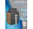 Тумба Bauedge Bau Dream Blackwood 50 графит, раковина BAU Element D41, темно-серая, смеситель Hotel Dream, нерж. сталь, выпуск клик-клак, хром SD4134 2