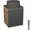 Тумба Bauedge Bau Dream Blackwood 50 графит, раковина BAU Element D41, темно-серая, выпуск клик-клак хром SD4128 1