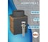 Тумба Bauedge Bau Dream Blackwood 50 графит, раковина BAU Element D41, темно-серая, выпуск клик-клак хром SD4128 2
