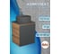 Тумба Bauedge Bau Dream Blackwood 50 графит, раковина BAU Element D41, темно-серая, смеситель Hotel Still, нерж. сталь SD4124 2