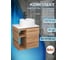 Тумба Bauedge Bau Dream Blackwood 60 правая, раковина BAU Element D40, белая, смеситель Hotel Black, черный SD3299 7