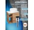 Тумба Bauedge Bau Dream Blackwood 60 правая, раковина BAU Element D40, белая, выпуск клик клак черный SD3304 8