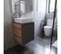Тумба Bauedge Bau Dream Blackwood 50 графит, раковина BAU Hotel, смеситель для раковины высокий Hotel Still, нержавеющая сталь SD4033 7