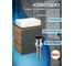Тумба Bauedge Bau Dream Blackwood 50 графит, раковина BAU Hotel, выпуск клик-клак, черный SD4031 2