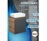 Тумба Bauedge Bau Dream Blackwood 50 графит, раковина BAU Hotel, смеситель для раковины высокий Hotel Black, черный SD4032 2