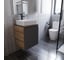 Тумба Bauedge Bau Dream Blackwood 50 графит, раковина BAU Hotel, смеситель для раковины высокий Hotel Black, черный SD4032 7