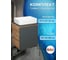 Тумба Bauedge Bau Dream Blackwood 50 графит, раковина BAU Hotel SD4028 2