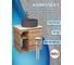 Тумба Bauedge Bau Dream Blackwood 60 правая, раковина BAU Element D41, темно-серая, смеситель Hotel Still, нерж. сталь, выпуск клик клак хром SD3319 7