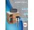Тумба Bauedge Bau Dream Blackwood 60 правая, раковина BAU Element D41, темно-серая, выпуск клик клак черный SD3318 8