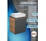 Тумба Bauedge Bau Dream Blackwood 50 графит, раковина Hotel Black Rand 48х37, смеситель высокий, черный SD4059 2