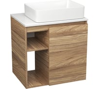 Тумба Bauedge Bau Dream Blackwood 60 правая, раковина BAU Hotel 48х37 SD3216