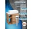 Тумба Bauedge Bau Dream Blackwood 60 правая, раковина BAU Hotel 48х37, выпуск клик клак белый SD3218 8
