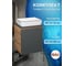 Тумба Bauedge Bau Dream Blackwood 50 графит, раковина BAU Hotel Black Rand 48х37 SD4055 2