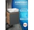 Тумба Bauedge Bau Dream Blackwood 50 графит, раковина BAU Hotel, мрамор SD4073 2