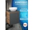Тумба Bauedge Bau Dream Blackwood 50 графит, раковина BAU Nimb 41х33 SD4082 2