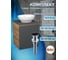 Тумба Bauedge Bau Dream Blackwood 50 графит, раковина BAU Nimb 41х33, выпуск клик-клак, черный SD4085 2