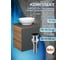Тумба Bauedge Bau Dream Blackwood 50 графит, раковина BAU Nimb 41х33, смеситель для раковины высокий Hotel Black, черный, выпуск клик-клак, черный SD4090 2