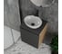 Тумба Bauedge Bau Dream Blackwood 50 графит, раковина BAU Nimb 41х33, смеситель для раковины высокий Hotel Black, черный, выпуск клик-клак, черный SD4090 8