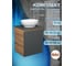 Тумба Bauedge Bau Dream Blackwood 50 графит, раковина BAU Nimb 41х33, смеситель для раковины высокий Hotel Black, черный SD4086 2