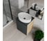 Тумба Bauedge Bau Dream Blackwood 50 графит, раковина BAU Nimb 50х36, смеситель для раковины высокий Hotel Black, черный, выпуск клик-клак, черный SD4045 8
