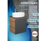 Тумба Bauedge Bau Dream Blackwood 50 графит, раковина BAU Nimb 50х36, смеситель для раковины высокий Hotel Still, нержавеющая сталь SD4042 2