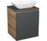 Тумба Bauedge Bau Dream Blackwood 50 графит, раковина BAU Spectrum mini 47х24 SD4019 1
