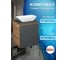 Тумба Bauedge Bau Dream Blackwood 50 графит, раковина BAU Spectrum mini 47х24 SD4019 2