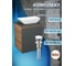 Тумба Bauedge Bau Dream Blackwood 50 графит, раковина BAU Spectrum mini 47х24, выпуск клик-клак, белый SD4021 2