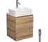 Тумба Bauedge Bau Dream Blackwood 50 с дверцей, раковина BAU Cerama 48х37 белая, смеситель Hotel Dream, нерж. сталь, выпуск клик-клак, белый SD3177 1