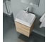 Тумба Bauedge Bau Dream Blackwood 50 с дверцей, раковина BAU Cerama 48х37 белая, смеситель Hotel Still, нерж. сталь, выпуск клик-клак, белый SD3174 8