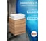 Тумба Bauedge Bau Dream Blackwood 50 с дверцей, раковина BAU Cerama 48х37 белая SD3165 2