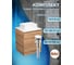 Тумба Bauedge Bau Dream Blackwood 50 с дверцей, раковина BAU Cerama Mini белая, выпуск клик-клак белый SD3199 2