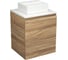 Тумба Bauedge Bau Dream Blackwood 50 с дверцей, раковина BAU Cerama Mini белая SD3193 1